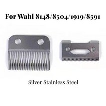Wahl 8148 8504 1919 8591 전기 헤어 클리퍼 블레이드 세트 교체 스테인레스 스틸 세라믹 티타늄 트리머 헤드, [02] 8504 Gold