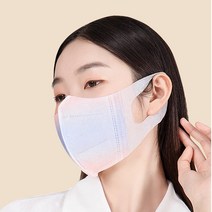 엔템 새부리형 무지개마스크 델탈 컬러 일회용 비말 마스크 10매, 레인보우마스크_블루(10매)