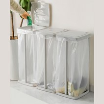 가정용분리수거함 재활용분리수거함 45L 3단 스탠드, 02. 분리수거 거치대 3P