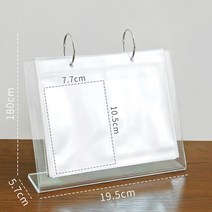 데스크 캘린더 사진 앨범 3 인치 미니 인스탁스 폴라로이드 68 포켓 보관 케이스 2023, 02 4in