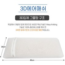 프리미엄 쿨 베개매쉬커버(3d에어매쉬 40cm x 20cm) 베개속커버