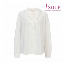 숲 SOUP 핀턱 레이스 포인트 블라우스(SW9LSC3)
