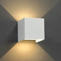 LED 벽등 골드 로즈골드 벽부등 실내 인테리어 카페 조명, 01-1. LED 스퀘어 벽등 (화이트)