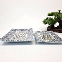 풀잎 넓은 직사각 196-8.7~10 접시 회 초밥 멜라민, 풀잎넓은직사각196-8.7