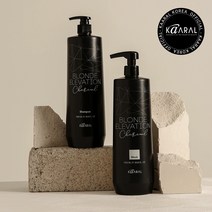 카랄 차콜 레드아웃 보색 샴푸+트리트먼트 세트, 1개, 1000ml