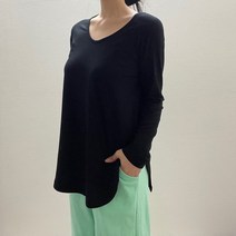 VANANA2 여성 기모 유트임 브이넥 긴팔 레이어드 티셔츠 3color