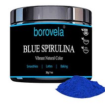 Blue Spirulina Powder Vibrant Natural Blue Food Coloring Phycocyanin Superfood for Kid Friendly Smoo, 1, 상세참조