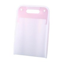 12 그리드 휴대용 4 파일 폴더 문서 가방 대용량 투명 수직 오르간 상자 사무실 용지 보관 정리 가방, 투명했어