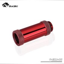 커스텀 수냉 bykski g14quot (40mm 확장) 암 수 인터페이스 스레드 스트레이트 도킹 시트 튜브 m f 길이 40mm 피팅, 빨간색