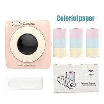 프린터 악세사리 PAPERANG P2 포켓 미니 프린터 휴대용 사진 그림 프린터 300 인치 당 점 HD 열 라벨 프린, 08 Pink Package D_03 미국
