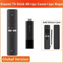 글로벌 버전 샤오미 TV 4K 안드로이드 돌비 DTS HD 듀얼 2GB 8GB 구글 넷플릭스, 2.US Plug - Add Black Cover