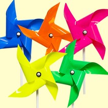 지니아이 미니 바람개비 5개 18cm 태극기 컬러 흰색 우리나라 만들기, 4.컬러바람개비-혼합5개