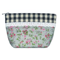 루비다이야 파우치1 만들기 퀼트 바느질키트 DIY 패키지, 801.플라워 그레이, 1개