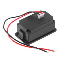 방수 12V 납산 배터리 상태 용량 LED 디스플레이 표시기 전압계, 검정, 01 Black