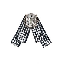 남성 와이셔츠핀 니들핀 어 꿀벌 나비 넥여성 빈티지 리본 Houndstooth 라인 석 진주 복장 유니폼 대학 스타일 셔츠 칼라 꽃