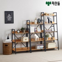 [파란들] 카토 700 스틸 5단 책장 데코 선반, 색상:블랙