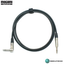모가미 2549 & 뉴트릭 2m 커스텀 오디오케이블 6.3mm(TRS) Right Angle (MN-49TRSR)