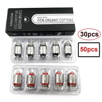열 교환기 코일 JUSTFOG 무화기 스타터 키트용 일본 유기농 코튼 Q16 P16A Q14 S14 G14 C14 12 ohm 14 16ohm 30 PCs 50PCs, 4.50pcs10box16ohm