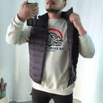 90% 오리털 경량 조끼