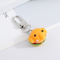 만화 개 코알라 햄버거 동물 키 체인 1 개 귀여운 코끼리 개구리 음식 열쇠 고리 여성 남성 키즈 선물 K155, Elephant daxiang