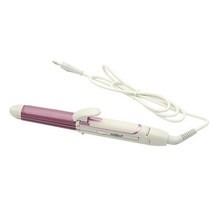 전문가용 매직기 미용실 음이온 고데기 반달 판 3 In 1 Hair Straightener and Curler 모든 헤어 타입의 컬링 아이언 헤어 스타일링을위한 전기석 세라믹 트위, 01 PURPLE_04 AU