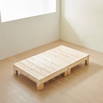 밀라 삼나무 평상형 원목 침대프레임 MS SS Q, 삼나무평상형침대SS
