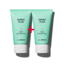 [더샘] 1+1 #여드름진정 산뜻젤크림# 더마 플랜 그린 카밍 크림 (약산성) 총2개 논코메도제닉 테스트 통과 트러블진정 진정크림, 1+1 총2개