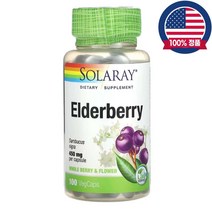 솔라레이 엘더베리추출물 450mg Elderberry 100식물성캡슐, 450mg 100식물성캡슐