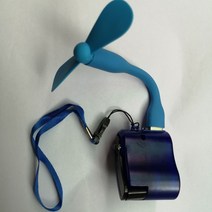 다용도 수동식 저소음 자가 발전기 수동 비상 도구, 수동 충전기+USB마이크로팬(색상랜덤)개