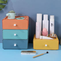뉴파스텔 미니 서랍장 멀티박스 책상 정리함, FREE, 오렌지