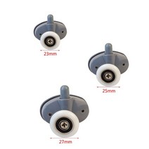 미닫이문레일 8 개/대 조절 샤워 룸 캐빈 풀리 욕실 롤러 슬라이딩 도어 휠, 03 27mm