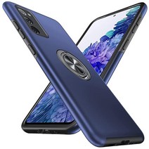 Anqrp 히든 시리즈 갤럭시 S20 FE 케이스 5G 열 방출 낙하 방지 킥스탠드 360° 메탈 링 4.8m15피트 군용 등급 충격 폰 삼성 6.5인치용 블랙, Blue