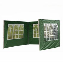 천막 캐노피 가제보 방수 휴대용 측벽 옥스포드 천 정원 방수 텐트 교체 커버 없이 선반 전망대 액세서리, 협력사, 초록