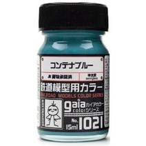 gaianotes 가이아노츠 27521 [가이아 컬러 철도모형용 컬러 시리즈 1021 컨테이너 블루 15mL 반광택], 단일