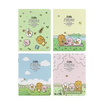 1000 카카오프렌즈 미니 중철노트 스프링 공책 옐로우, 10개