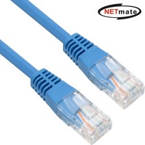 넷메이트 CAT.5E UTP 다이렉트 연선 랜 케이블 2M 블루 NMC-U502BL