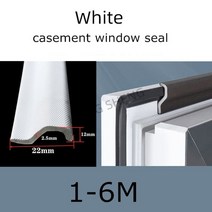 방음벽 방음재 흡음판 현관문 실내 화장실 홈스튜디오 여닫이 창 씰 테이프 방음 도어 씰 갭 필러, 하얀, 6m