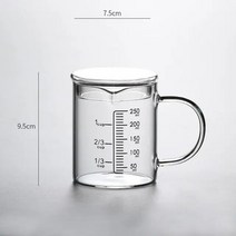붕규산염 유리 측정 컵 요리용 주방 액세서리, [01] 250ml