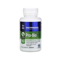 Enzymedica 엔자이메디카 프로바이오 프로바이오틱스 90 캡슐 불가리쿠스 서브틸리스애시도필러스 카제이 바실러스 포함