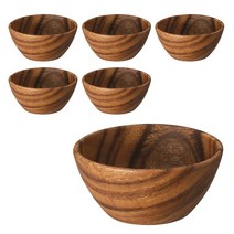 무인양품 MUJI 아카시아 보울 13cm 6p, 6개