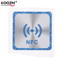 nfc스티커방수 PET 소재 NFC 스티커 스마트 접착제 Ntag213 태그 모든 휴대폰용 1 개, 한개옵션1, 한개옵션0