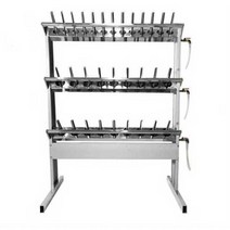 엔진 오일 회수기 잔유 폐유 수집 거치 카 차량 집유, 3단 21홀 오일 랙