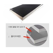 글라스울 샌드위치판넬 폴리우레탄 복합 단열 보드, 두께 10mm (1.2m x 0.6m), 1개