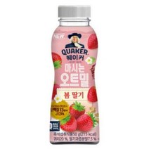 칠성 퀘이커 마시는 오트밀 봄딸기 다이어트시리얼 아침대용식 단백질음료 하루한끼 한끼쉐이크 오트밀 쉐이크 50g, 11개