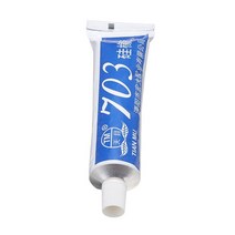 접착제 몰딩 실리콘 50g 흰색 실리콘 고무 703 용접 접착제 절연 전자 실란트 유리 실러, 한개옵션1, 한개옵션0