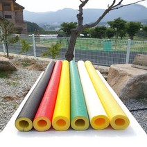 1m 원형 안전폼 가구 기둥 벽 실내놀이터 모서리 보호대 주차장 h빔 보호가드 파이프 보온재, 소형(초록)