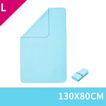 10 종 경기 스포츠 타월 L 130X80cm, 평균 코드, 스카이 블루 부드러운