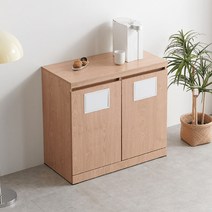 클리 800S 더블 푸시 휴지통 수납장 다용도 더스트박스, 01.더블푸시_화이트