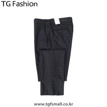 TG패션 스판 기모 네이비 체크 정장 팬츠 B204PTPP429
