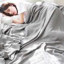 러빙랩 러빙랩 멜로디 대나무섬유 80수 코마사 거즈 이불 150X200cm, 그레이